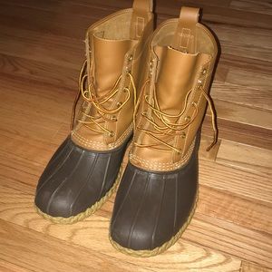 LL Bean Brown duck boots GREAT shape Men’s 12W